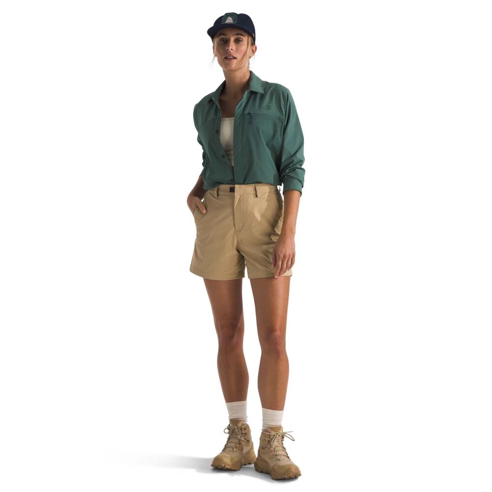 The North Face Women's 5'' Basin Shorts - Color: KHAKI STONE